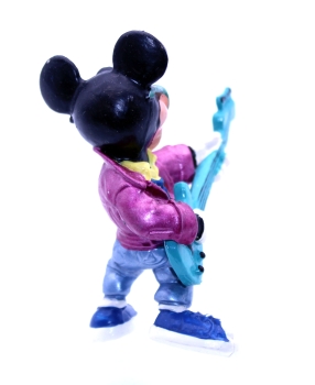 Micky Maus Figur mit Gitarre und Blouson von Bullyland